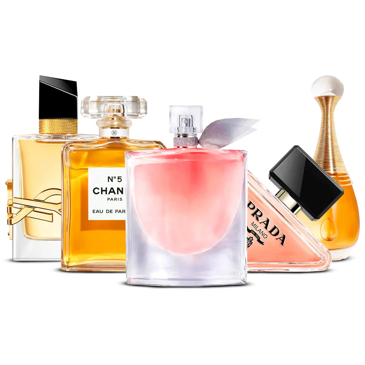 Set di 5 profumi | Libre + Chanel N°5 + La Vie Est Belle + Paradoxe + J'adore